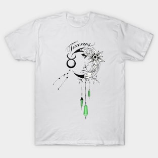 Taurus Green Gem Stone T-Shirt